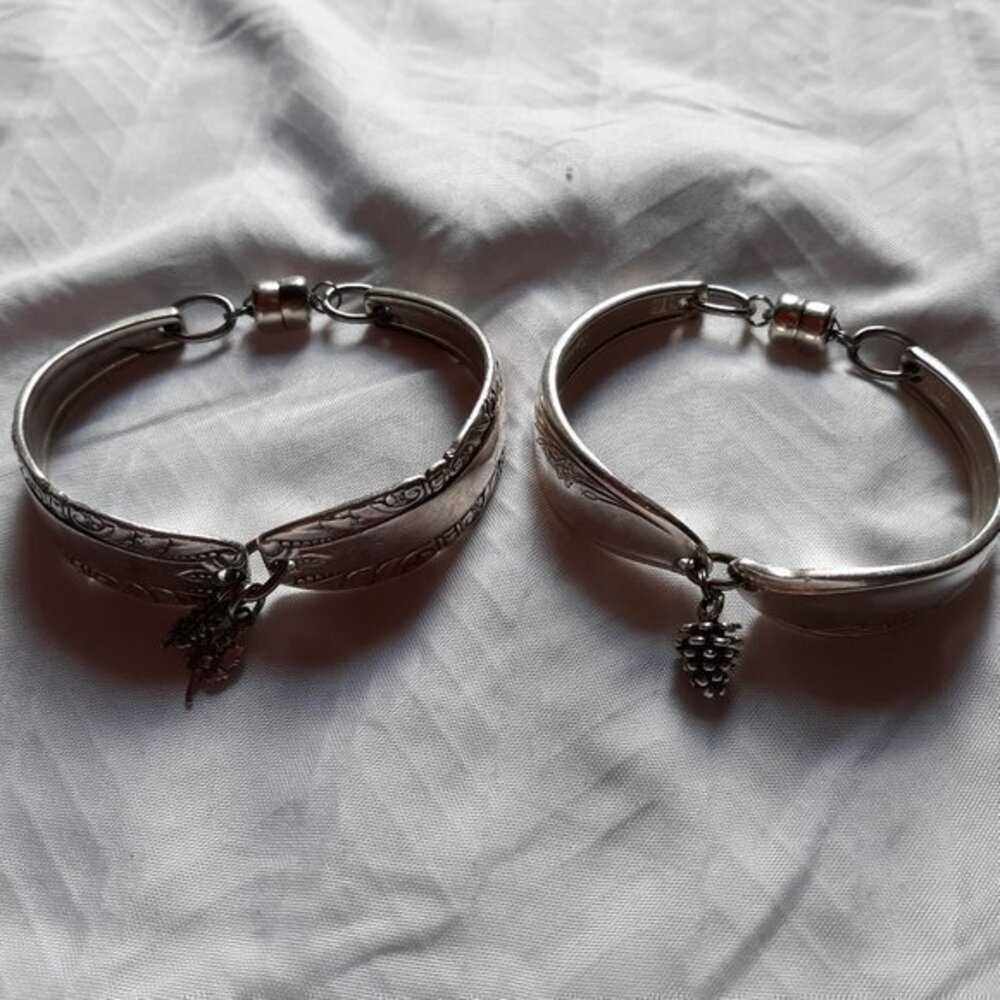 Art Deco * Magnetic Spoon Bracelet 2 different designs  Sold as a set  B…
